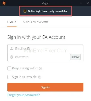 Původní online přihlášení je momentálně nedostupné Chyba
