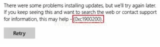 Помилка оновлення 0xc1900200 в Windows 10 {вирішено}