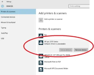 Ovladač tiskárny není k dispozici v systému Windows 10 {Vyřešeno}