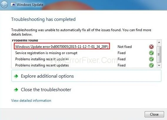 „Windows“ naujinimo klaida 0x80070005: prieiga uždrausta {išspręsta}