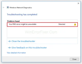 DNS-сервер недоступний у Windows 10 Помилка {вирішено}