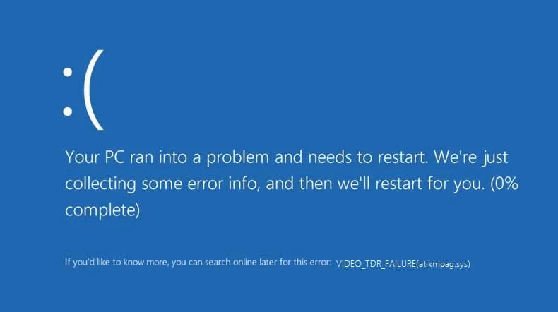 Помилка Atikmpag.sys у Windows 10 {вирішено}