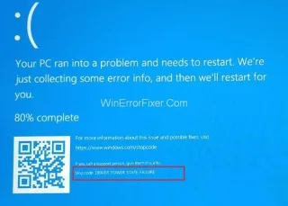 Помилка стану живлення драйвера в Windows 10 {вирішено}