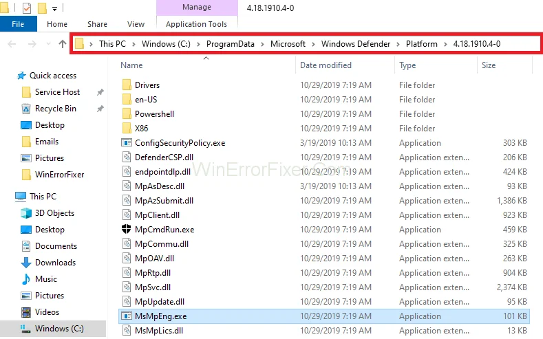 Pahavaratõrjeteenuse käivitatav suur protsessori kasutus {lahendatud}