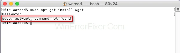Sudo: Příkaz Apt-Get nebyl v systému Mac OS nalezen