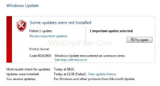 0x8024200D Помилка оновлення в Windows 10