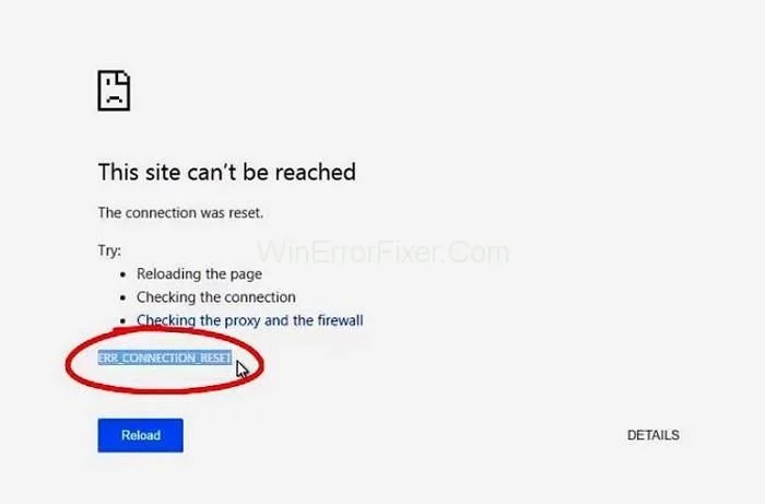 Err_Connection_Reset Error in Google Chrome {Solved}