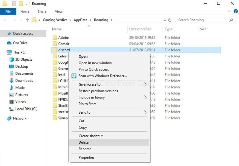 Discord Javascript klaida sistemoje Windows 10 {Išspręsta}
