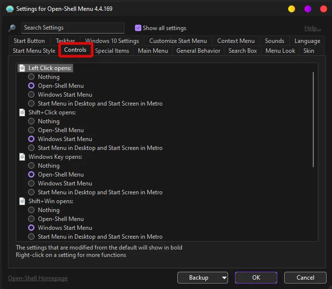 Πώς να αποκτήσετε το Classic Shell στα Windows 11 μέσω Open Shell
