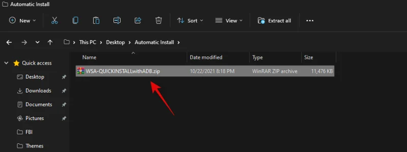 Kako samodejno naložiti APK na Windows 11 z dvojnim klikom Kako samodejno naložiti APK na Windows 11 z dvojnim klikom