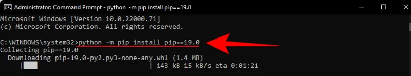 Kako namestiti PIP v operacijskem sistemu Windows 11