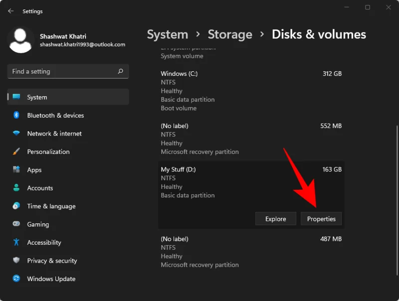 Kako spremeniti črko pogona v sistemu Windows 11