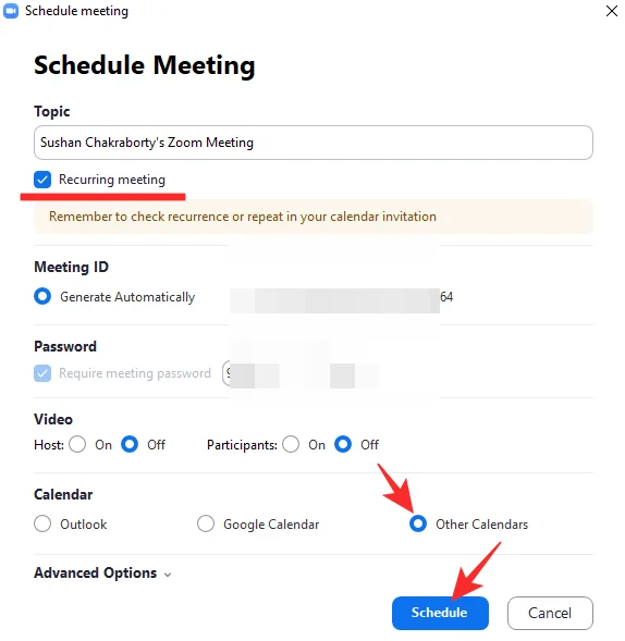 Hur man skapar ett återkommande Zoom-möte