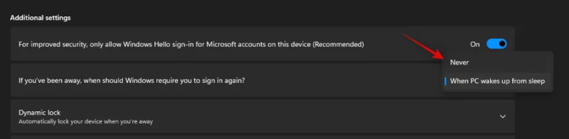 Πώς να απενεργοποιήσετε τον κωδικό πρόσβασης των Windows 11 μετά την αναστολή λειτουργίας: Απενεργοποιήστε τον κωδικό πρόσβασης κατά την αφύπνιση