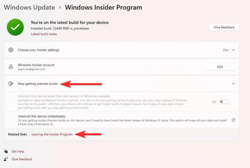 Zakaj so možnosti programa Windows Insider v sistemu Windows 11 zatemnjene?  Kako popraviti