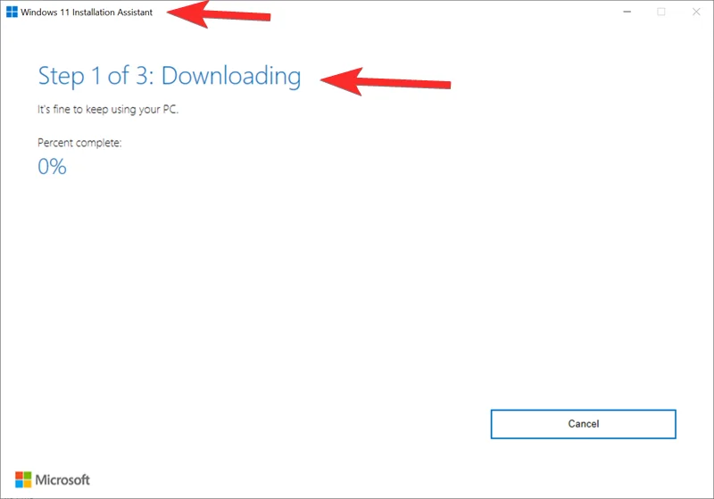 Postopek namestitve Windows 11