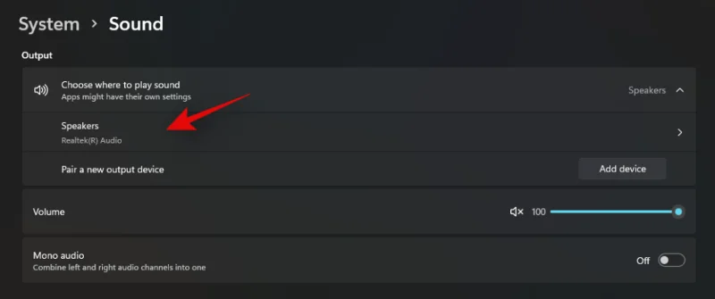 Hur byter man högtalare i Windows 11?  Var är ljudväxlaren?