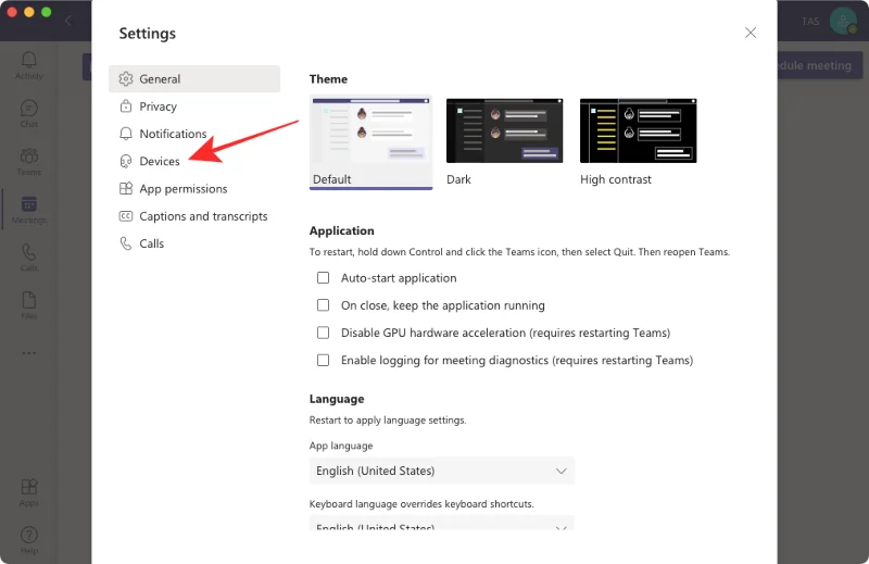 Kameran testaaminen Microsoft Teamsissa