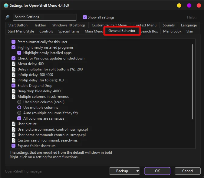 Πώς να αποκτήσετε το Classic Shell στα Windows 11 μέσω Open Shell