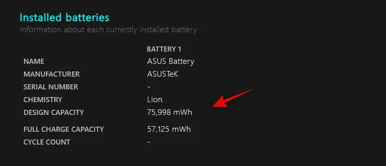 Jak zkontrolovat stav baterie Windows 11