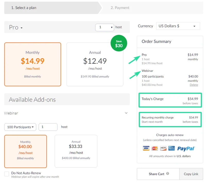 Ali je Zoom Webinar brezplačen? In kakšna je najnižja cena, če ne?