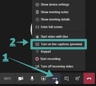 Как да включите надписите на живо в Microsoft Teams