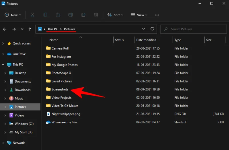 Kam jdou snímky obrazovky Windows 11?  [také Windows 10]