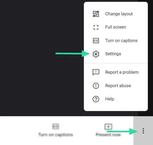 Jak povolit potlačení hluku pro schůzky na Google Meet
