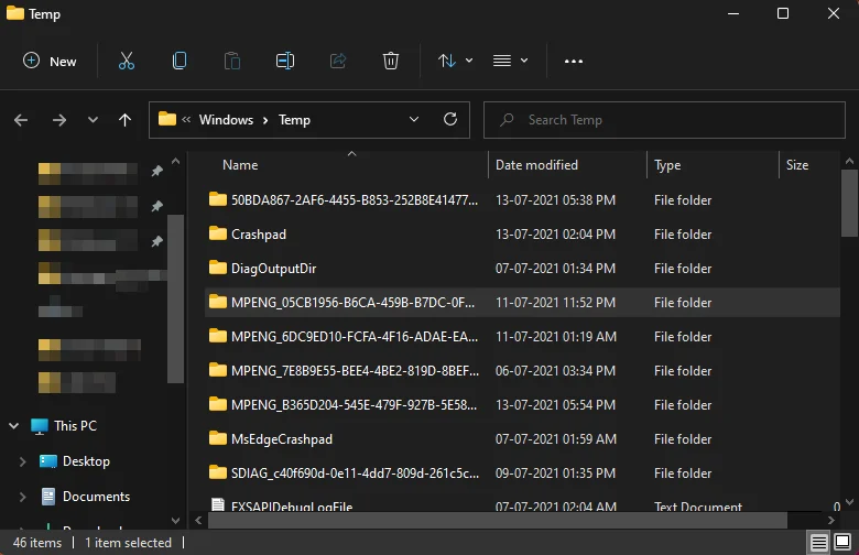 Kako izbrisati začasne datoteke v sistemu Windows 11
