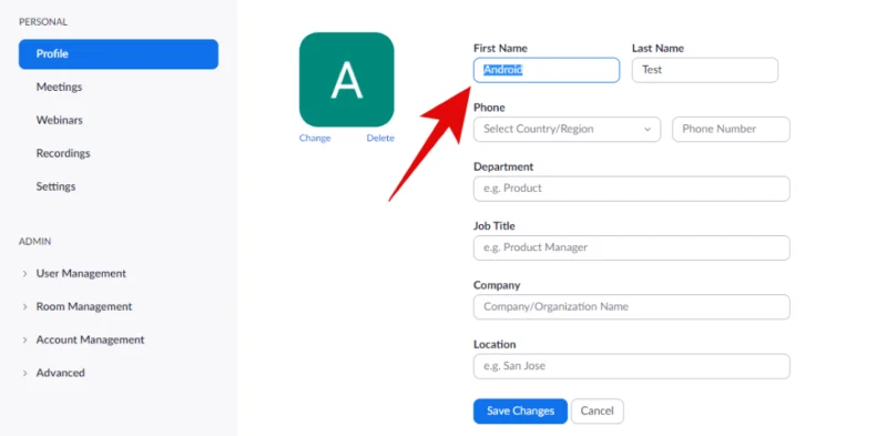 Si të ndryshoni emrin në Zoom në PC dhe telefon