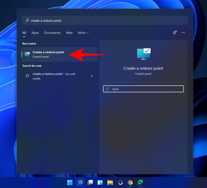 Hvernig á að búa til endurheimtarpunkt í Windows 11