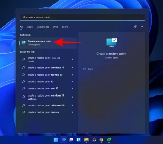 Si të krijoni një pikë rivendosjeje në Windows 11