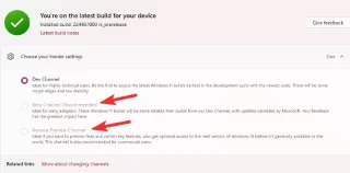 Proč jsou možnosti programu Windows Insider v systému Windows 11 zašedlé? Jak opravit