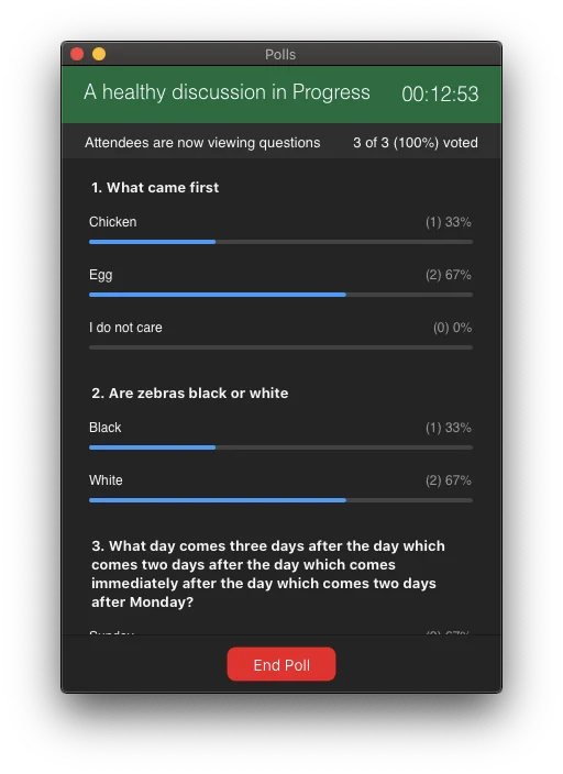 Kako anketirati v Zoomu: omogočite glasovanje in ustvarite, zaženite, ustavite, delite in prenesite rezultate ankete