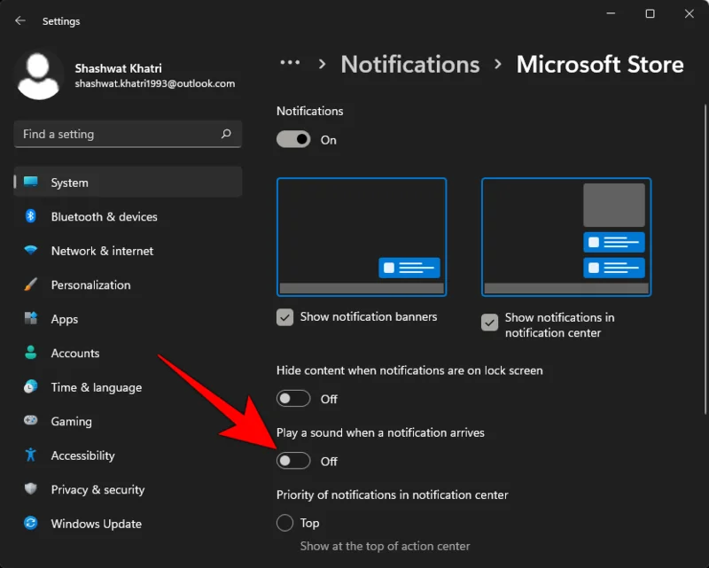Si të çaktivizoni tingujt e alarmit të Windows 11