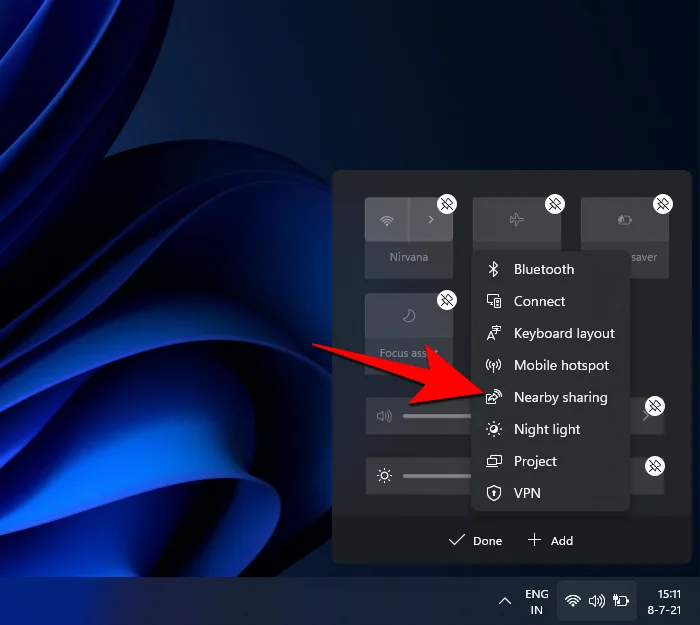 Hur man lägger till, tar bort eller ändrar ordning på genvägar i Windows 11 Action Center