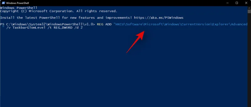 Kako razdružiti ikone v opravilni vrstici Windows 11 z vdorom v register