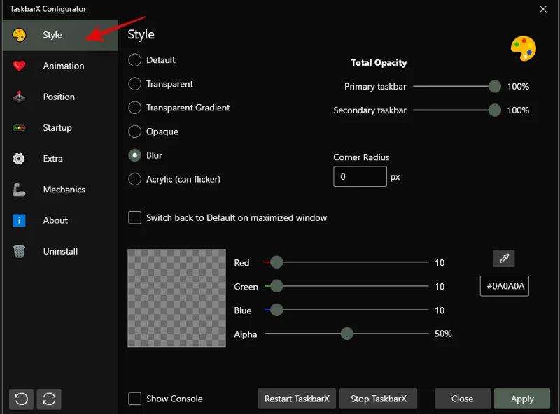 Jak změnit barvu hlavního panelu v systému Windows 11