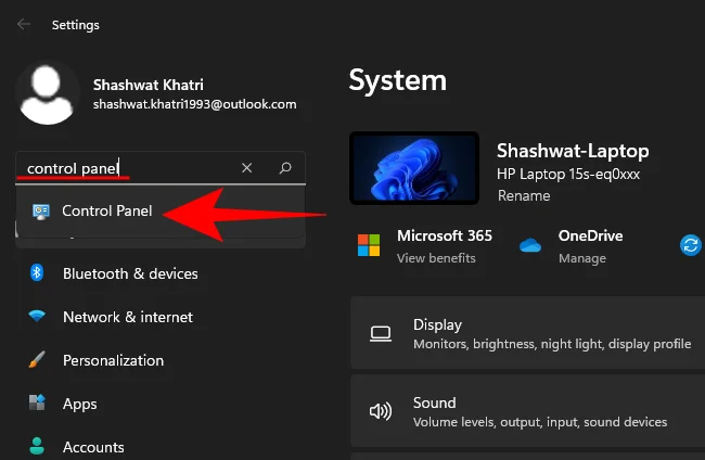 Jak otevřít ovládací panel v systému Windows 11