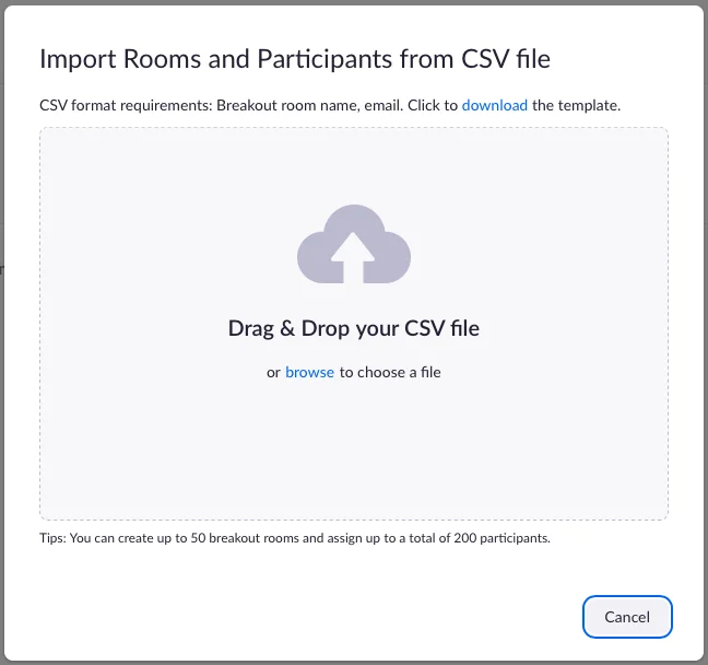 Kako postaviti ljudi v sobe s sejo v Zoomu