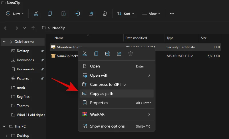 Kontekstni meni Windows 11: Kako dodati WinRAR ali 7-Zip v meni z desnim klikom