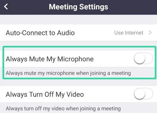 Απενεργοποίηση πάντα σίγαση του μικροφώνου