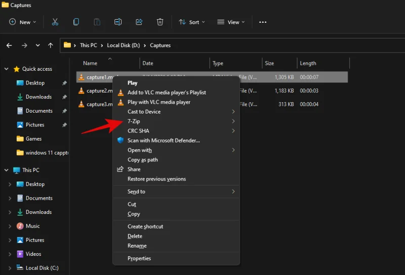 Как да архивирате един или няколко файла в Windows 11
