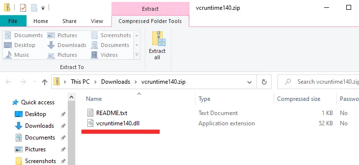 Λήψη σφάλματος "Vcruntime140.dll Δεν βρέθηκε" στα Windows 11 ή 10;  Δείτε πώς μπορε��τε να το διορθώσετε