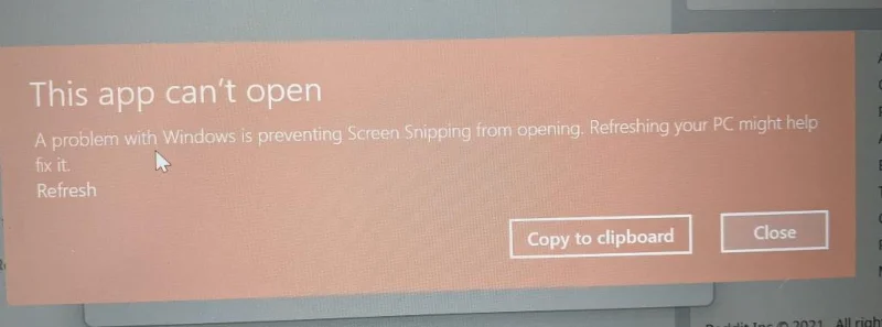 [Aktualizace: 8. listopadu] Nástroj pro vystřihování nefunguje ve Windows 11?  Jak opravit chybu „Tuto aplikaci nelze otevřít“ nebo problémy se zástupci