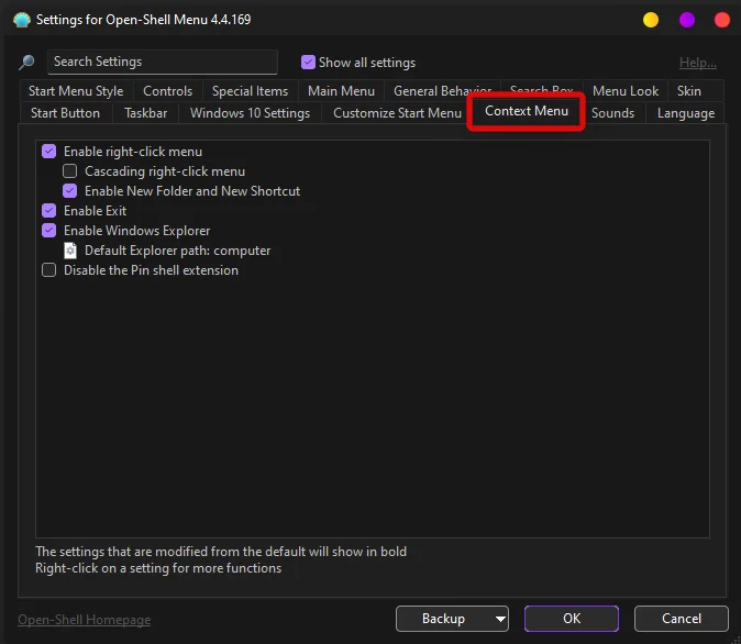 Πώς να αποκτήσετε το Classic Shell στα Windows 11 μέσω Open Shell