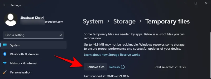 Kako odstraniti prejšnje namestitvene datoteke sistema Windows v sistemu Windows 11