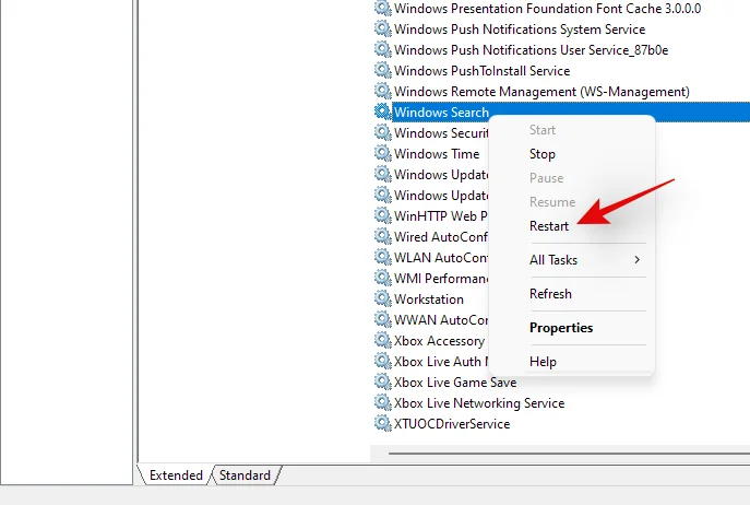 Kako popraviti visoko porabo CPE-ja ali diska pri iskanju Windows v sistemu Windows 11