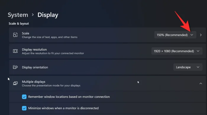 Kako zmanjšati velikost ikon, gumbov in celotnega uporabniškega vmesnika v sistemu Windows 11
