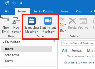 Jak přidat zoom do aplikace Microsoft Outlook